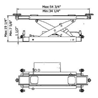 AMGO J6A Pneumatic Rolling Jack 6,000 lbs. Capacity
