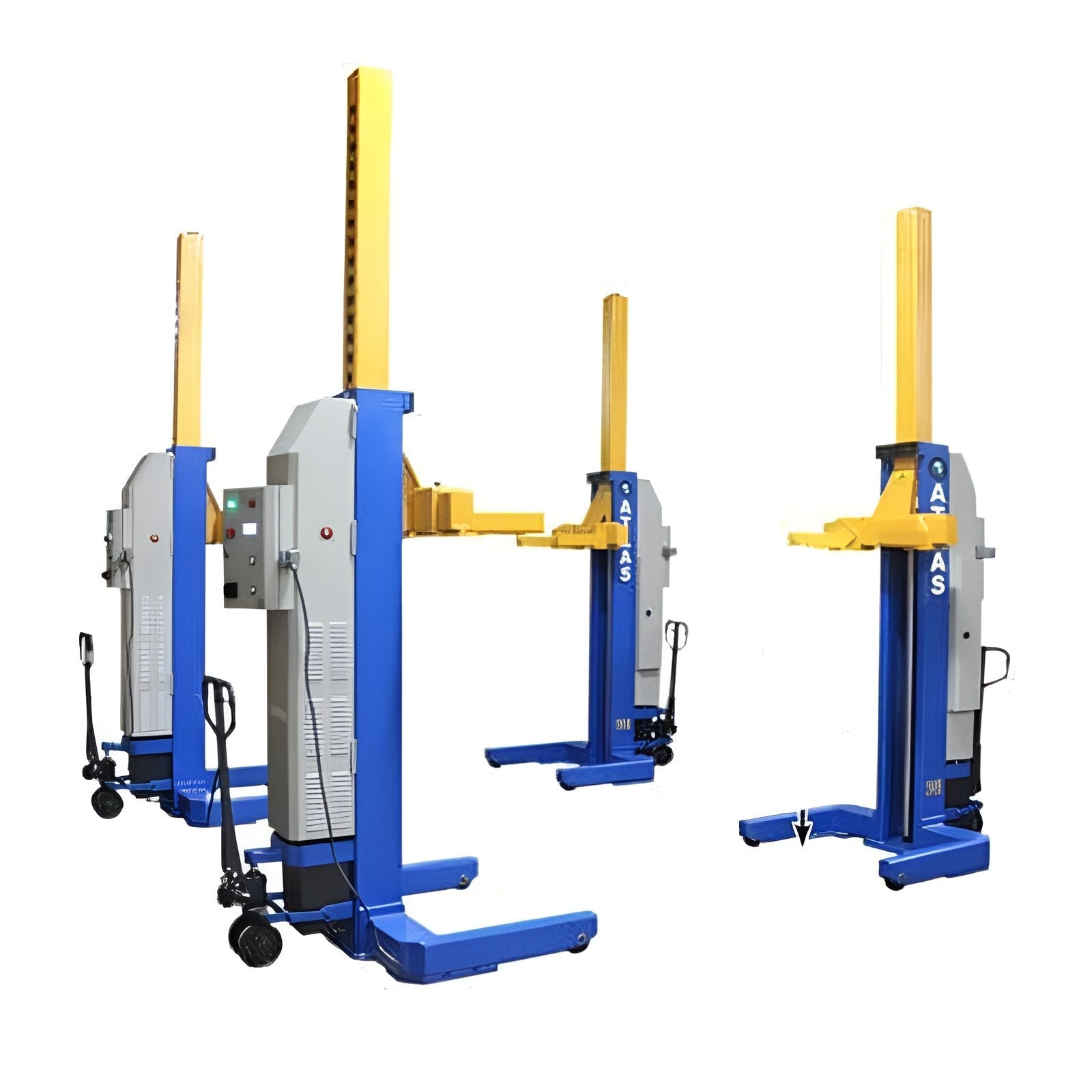 Atlas ML-4034BC 18,500lb Mobile Column Lift (4 Pack) - ALI Certified