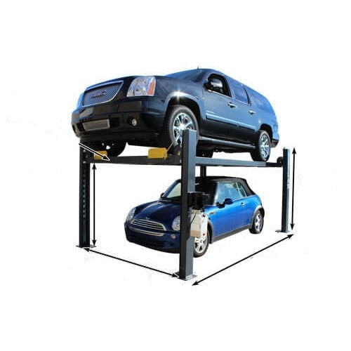 Atlas PREMIUM 408SL 4 Post Lift + RJ35 Sliding Jacks Combo