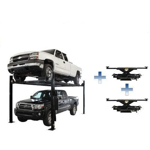 Atlas PRO8000EXT-L 4 Post Lift + RJ35 Sliding Jacks Combo