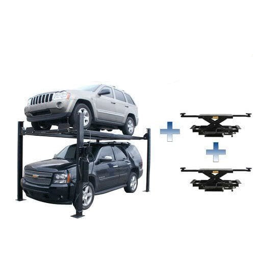 Atlas PRO8000EXT 4 Post Lift + RJ35 Sliding Jacks Combo