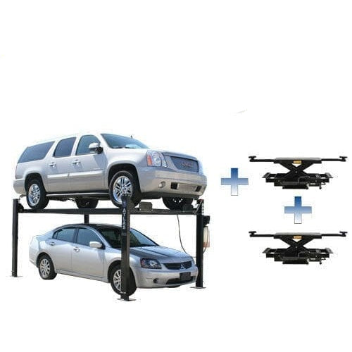 Atlas PRO8000 4 Post Lift + RJ35 Sliding Jacks Combo