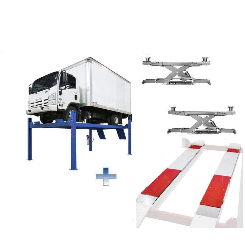 Atlas Platinum PVL14 4 Post Lift + RJ7000 & Alignment Kit ALI Certified Combo