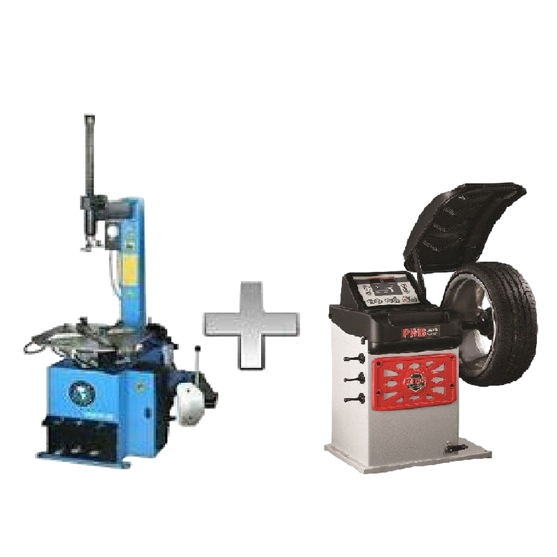 Atlas TC229 Tire Changer + PWB50 Wheel Balancer Combo Package