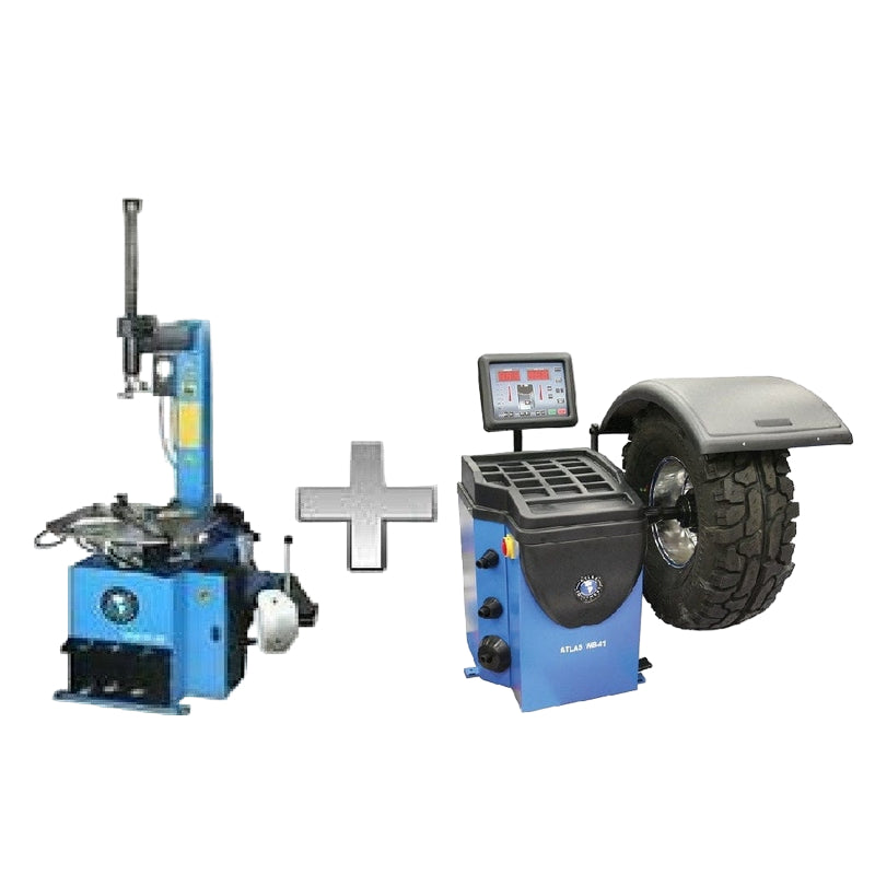 Atlas TC229 Tire Changer + WB41 Wheel Balancer Combo Package