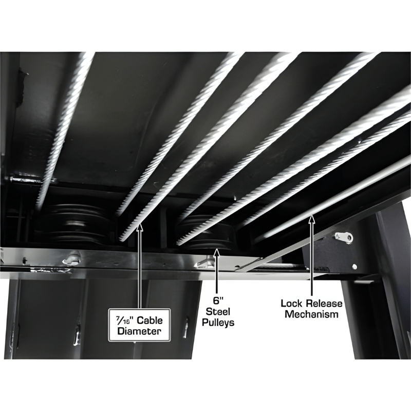 Atlas Apex 9 9,000 lb 4 Post Lift with (2) RJ45A Rolling Jack Combo