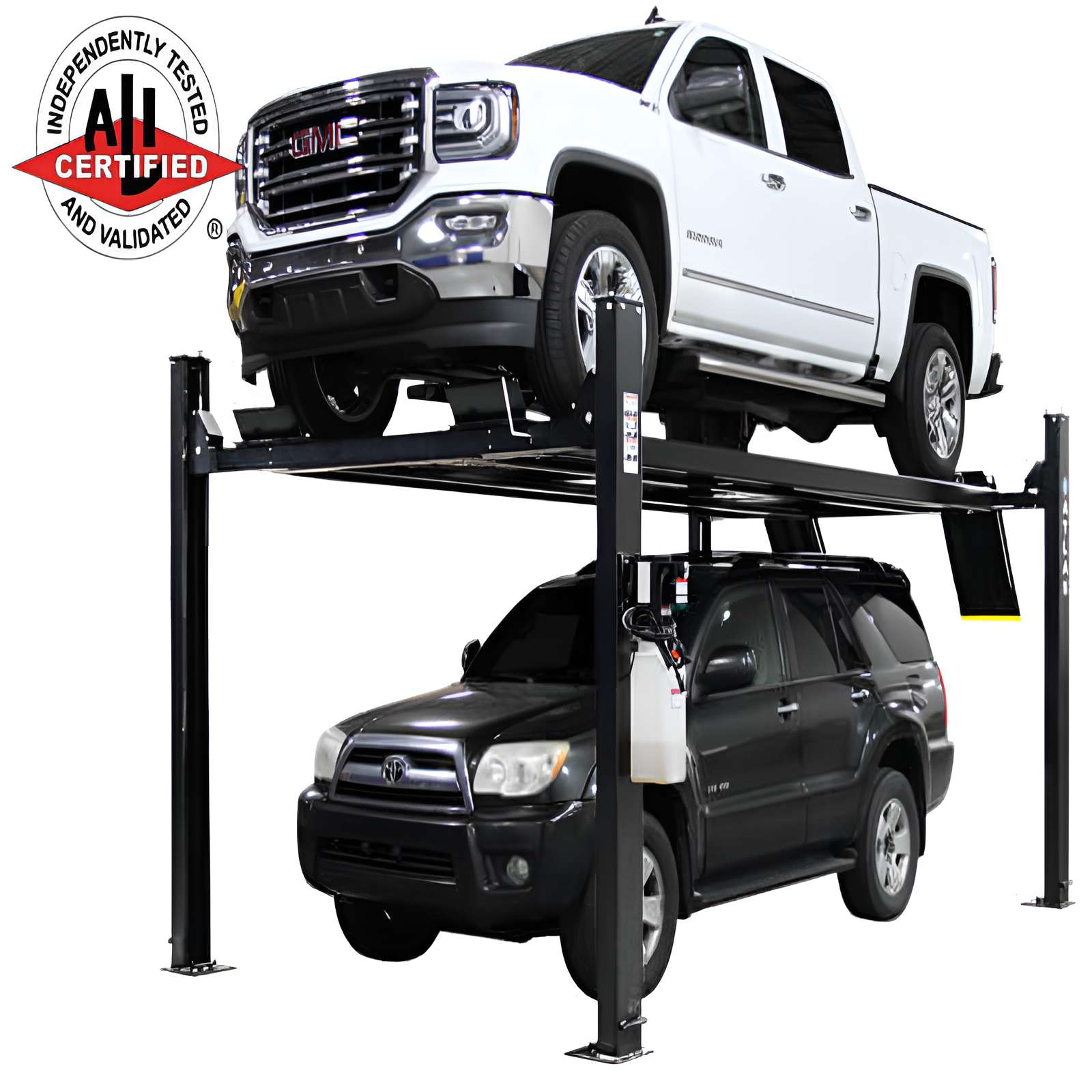 Atlas Apex 9 9,000 lb 4 Post Lift with (2) RJ45A Rolling Jack Combo