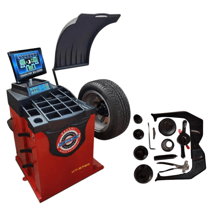 KATOOL KT-T880 Center Post Tire Changer + KT-B750 Wheel Balancer Combo