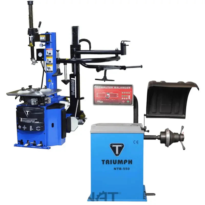 Triumph NTC-950-1 Tire Changer and NTB-550 Wheel Balancer Combo