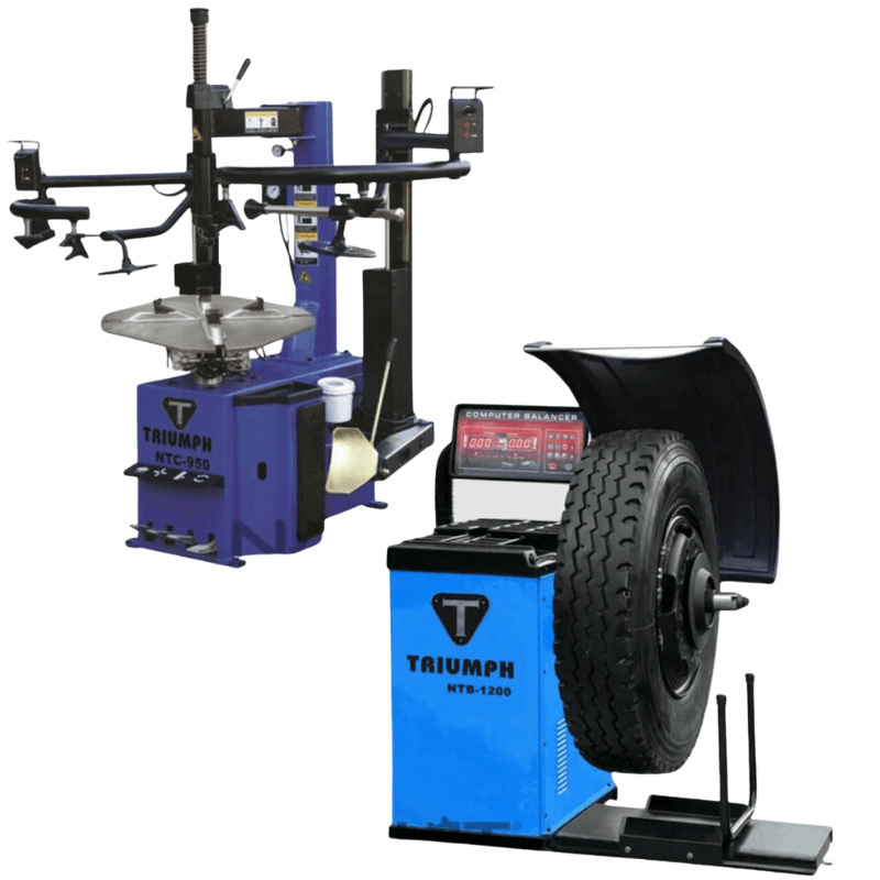 Triumph NTC-950-2 Tire Changer with NTB-1200 Wheel Balancer Combo