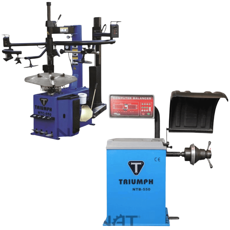 Triumph NTC-950-2 Tire Changer with NTB- 550 Wheel Balancer Combo