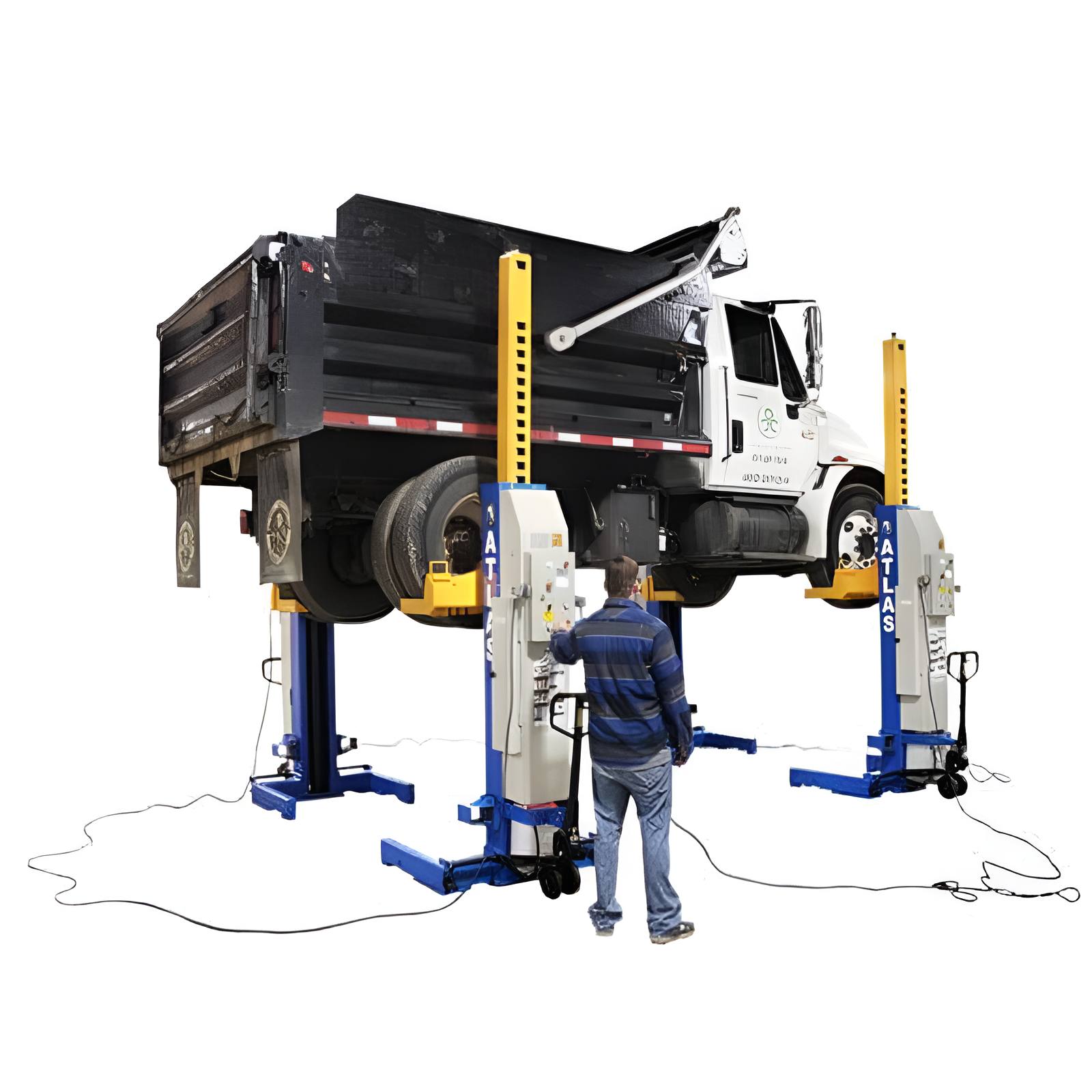 Atlas ML-4030BC 16,500lb Mobile Column Lift (4-pack) - ALI Certified