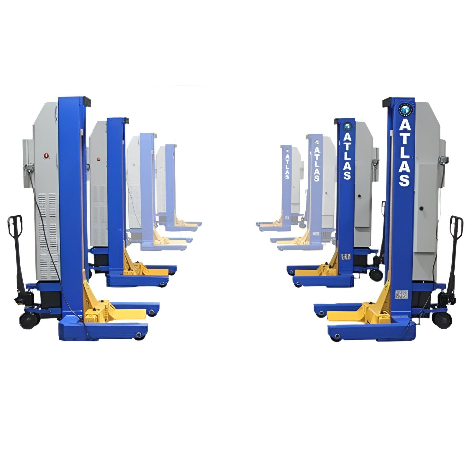Atlas ML-4030BC 16,500lb Mobile Column Lift (4-pack) - ALI Certified