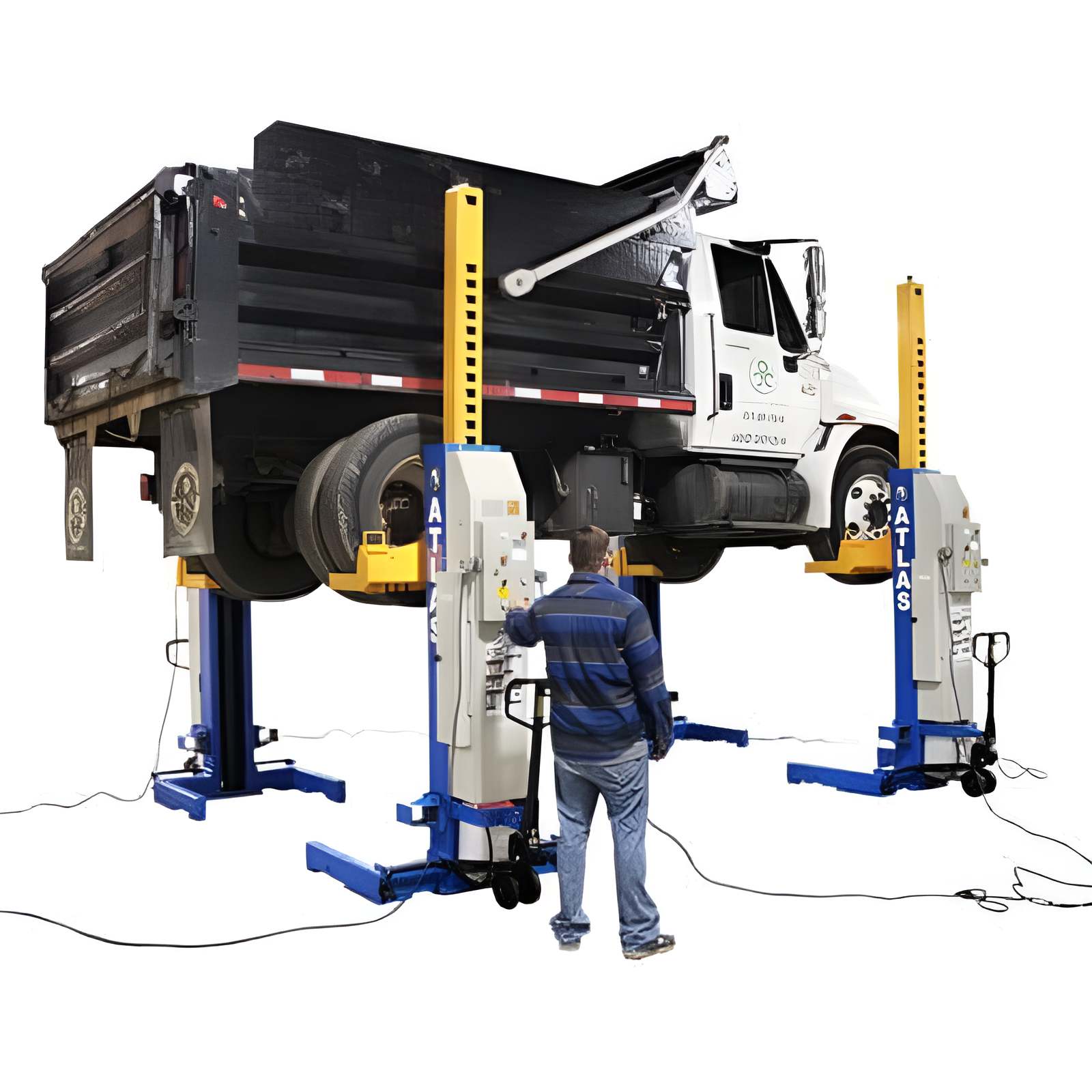 Atlas ML-4034BC 18,500lb Mobile Column Lift (4 Pack) - ALI Certified