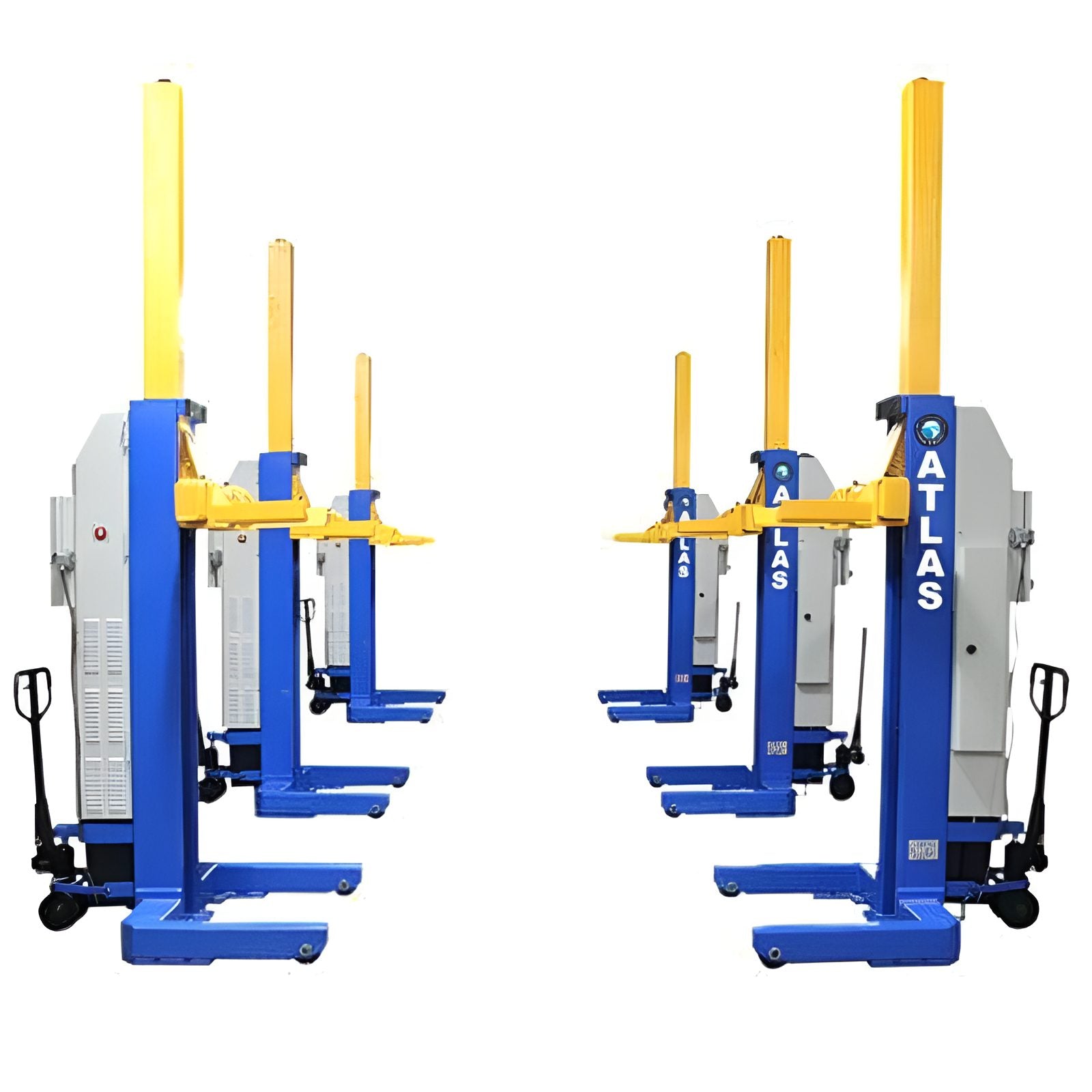 Atlas ML-6051BC 18,500lb Mobile Column Lift System (6-Pack) - ALI Certified