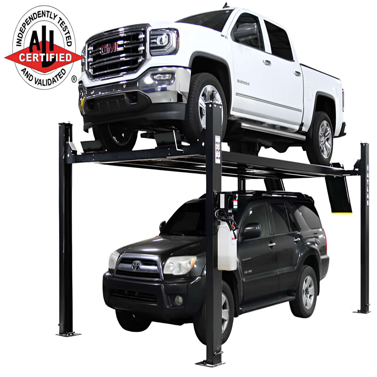 Atlas Apex 9 9,000 lb 4 Post Lift with (2) RJ45A Rolling Jack Combo