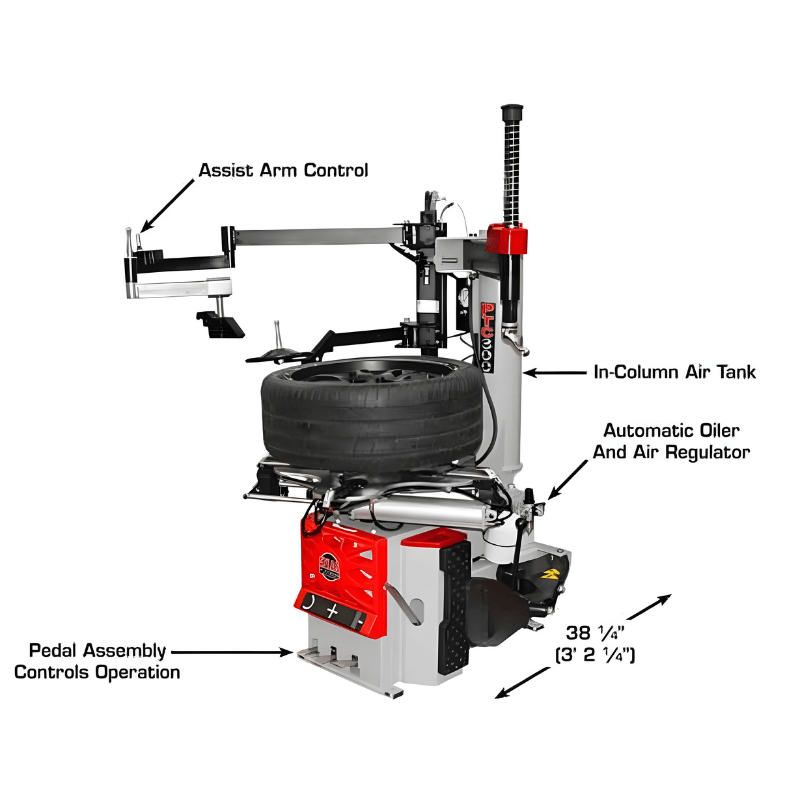 Atlas Platinum PTC300 + PWB70 Tire Changer and Wheel Balancer Combo