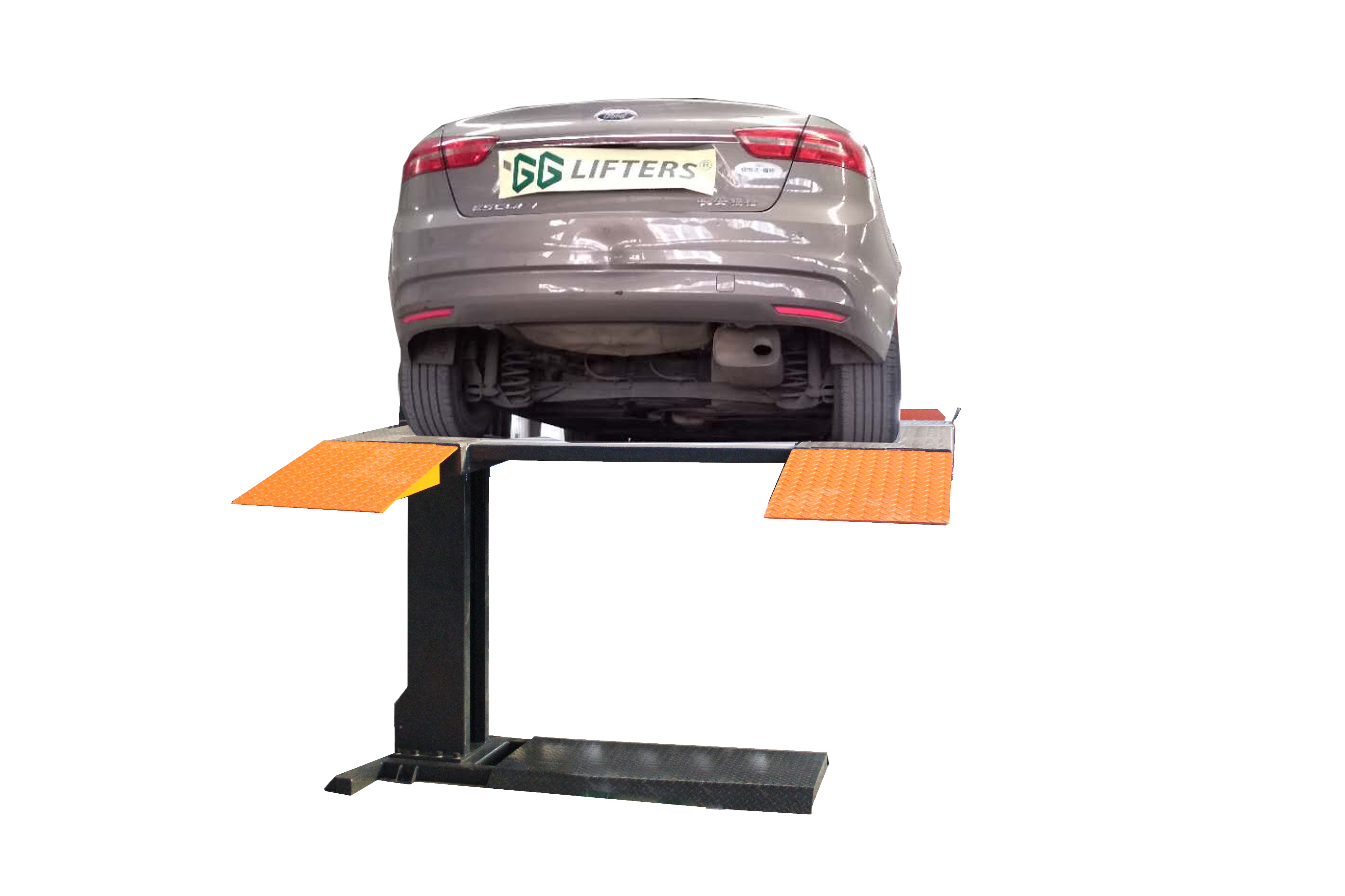 CE Proved 4400 Lbs Hydraulic Single Post Car Parking Lift