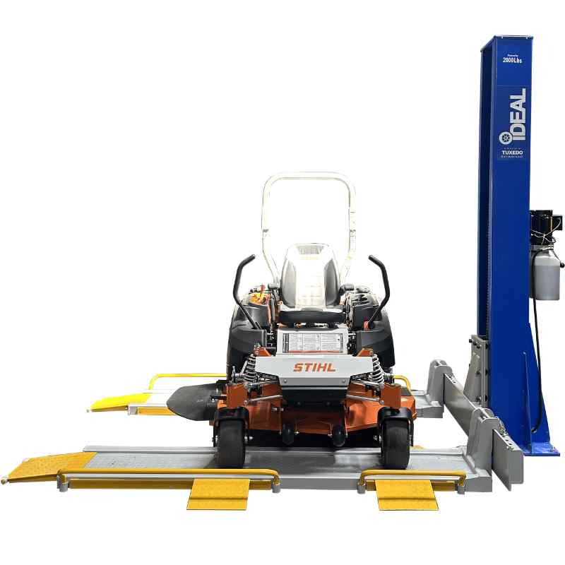 Ideal SC-2K-UTV-X 2,000lb Mower Lift Single Column Lift - 110V Duro Included
