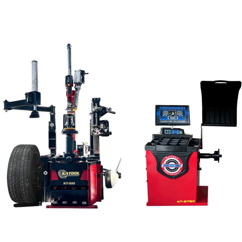 KATOOL KT-T880 Center Post Tire Changer + KT-B750 Wheel Balancer Combo