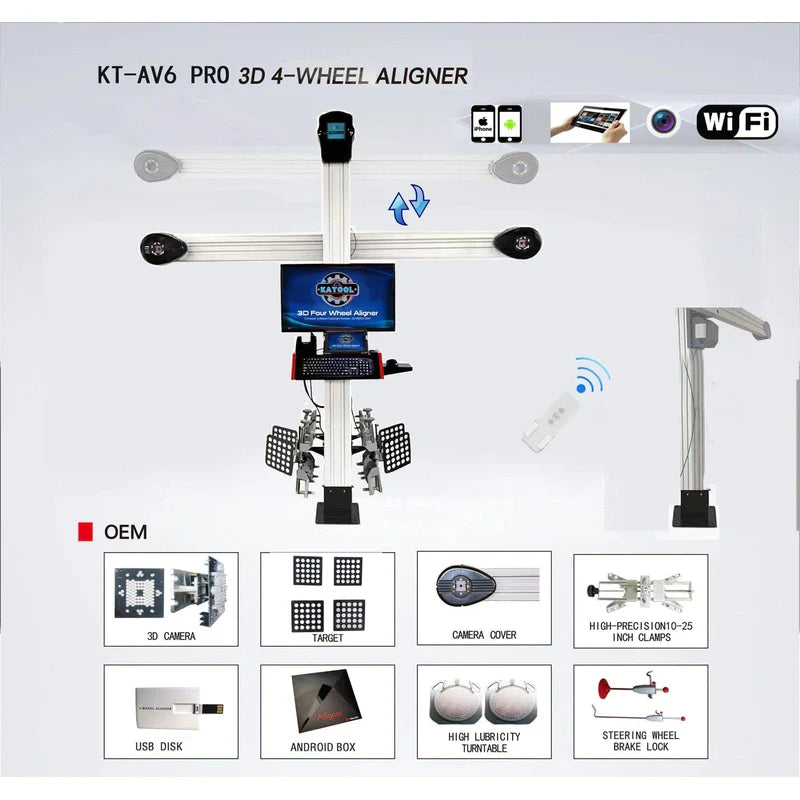 Katool KT-AV6 Pro Wheel Alignment Machine