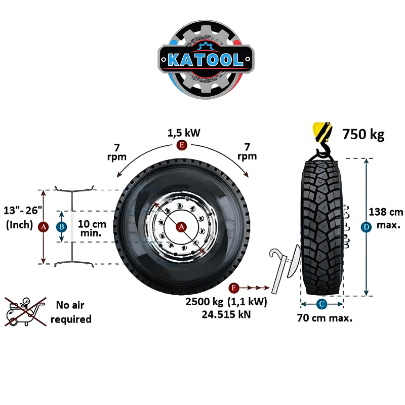Katool KT-308 Mobile Tire Changer