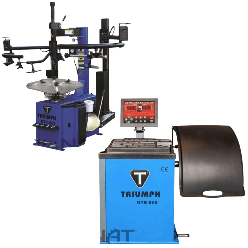 Triumph NTC-950-2 Tire Changer with NTB- 800 Wheel Balancer Combo