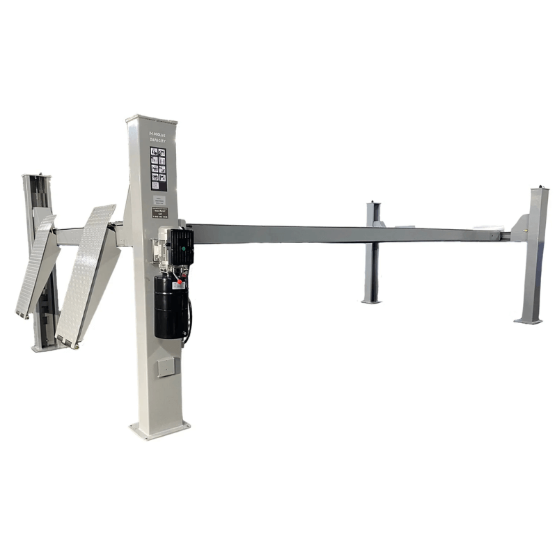 Triumph NTR-16 16,000 lb 4 Post Lift With (2) RJ-9000 Rolling Bridge Jack Combo