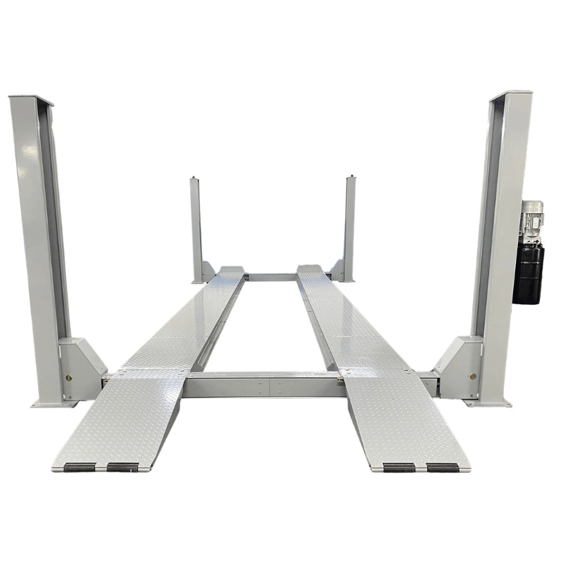 Triumph NTR-16 16,000 lb 4 Post Lift With (2) RJ-9000 Rolling Bridge Jack Combo