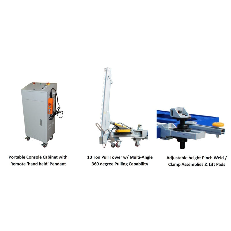 iDEAL FR-55 Frame Rack, Scissor Lift, 1P10T-5.5K (Includes 1 each - Chain with Universal Hook)